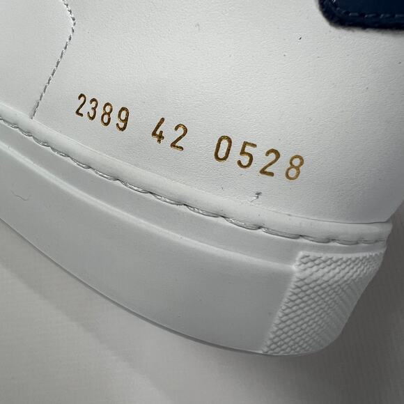 NEW COMMON PROJECTS RETRO Classic Low Sneakers White Navy EU 42 US 9 Shoes ITALY - Picture 3 of 15